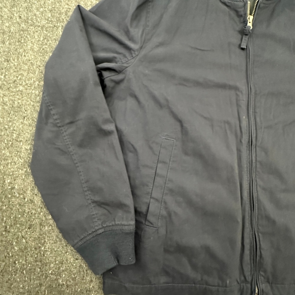 J.Crew Bomber Jacket Mens Large Navy Blue Military Style J5280 Cotton Full Zip - Picture 6 of 9